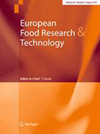 EUROPEAN FOOD RESEARCH AND TECHNOLOGY雜志封面